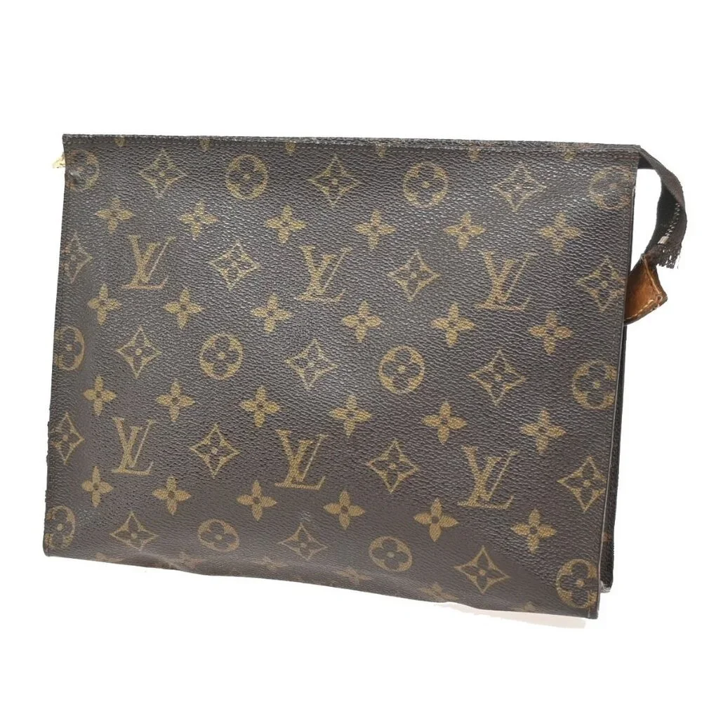 LOUIS VUITTON Poche Toilette 26 Clutch Hand Bag Monogram Leather M47542 01YH581